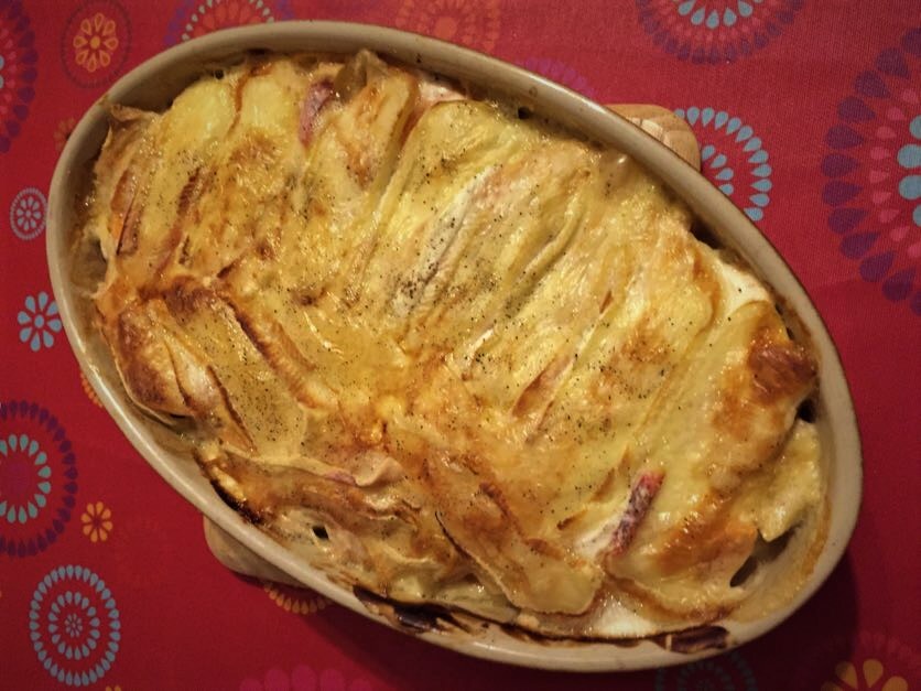 Plat de tartiflette revisitée