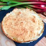 recette de tarte à la rhubarbe meringuée